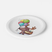 Lozen met ballon en taart papieren bordje (Gekanteld)