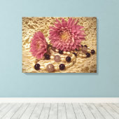 Lozen, parels en matrijzen canvas afdruk (Insitu (Houten vloer))