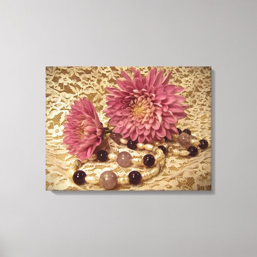 Lozen, parels en matrijzen canvas afdruk (Voorkant)