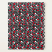 Lozen, rode rozen en schedels planner (Achterkant)