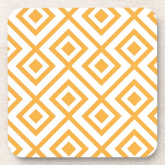Lozengevorm geometrisch patroon bier onderzetter (Voorkant)