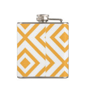 Lozengevorm geometrisch patroon heupfles (Achterkant)