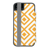 Lozengevorm geometrisch patroon incipio iPhone portemonnee hoesje (Agenda Achterkant)