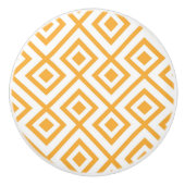 Lozengevorm geometrisch patroon keramische knop (Voorkant)