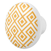 Lozengevorm geometrisch patroon keramische knop (Rechts)