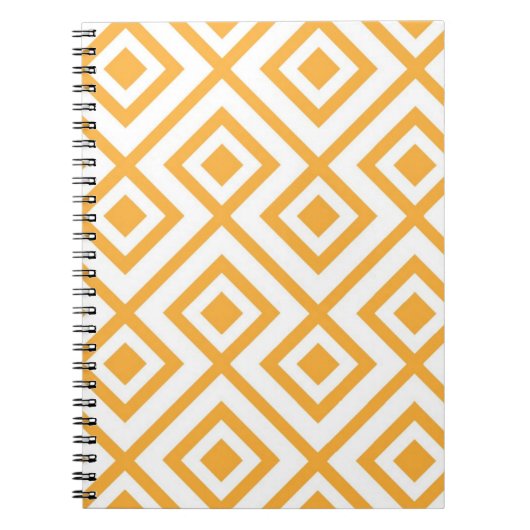 Lozengevorm geometrisch patroon notitieboek (Voorkant)