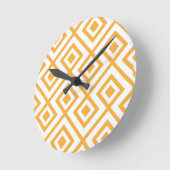 Lozengevorm geometrisch patroon ronde klok (Hoek)