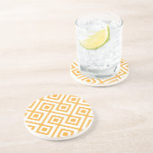 Lozengevorm geometrisch patroon zandsteen onderzetter (Zijkant)