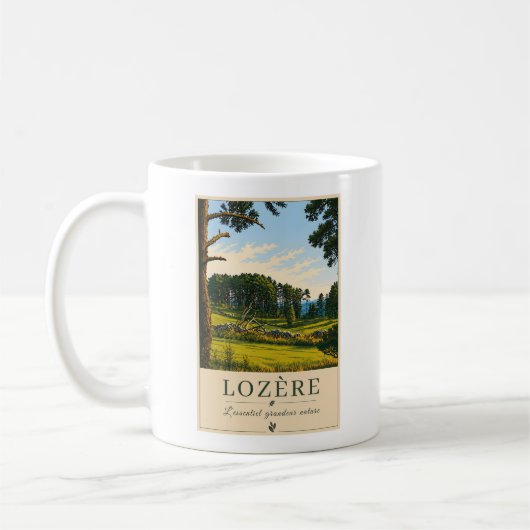 Lozère – bossen – vintage mok (Links)