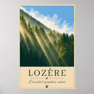 Lozère – Sunshines – Vintage Reisposter Poster