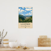 Lozère – Valleien – Vintage Reisposter Poster (Keuken)