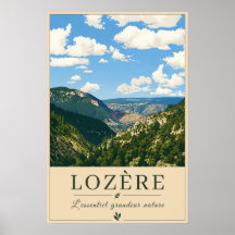 Lozère – Valleien – Vintage Reisposter