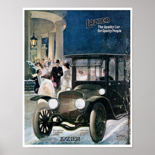 Lozier Automobile Vintage en Art Posters (Voorkant)