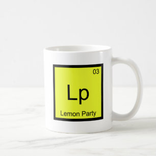 Lp - Lemon Party Chemie Elementsymbool Meme T-shir Koffiemok