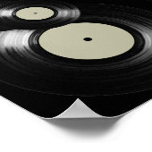 LP-muziekvinylplaat zwart Poster (Hoek)