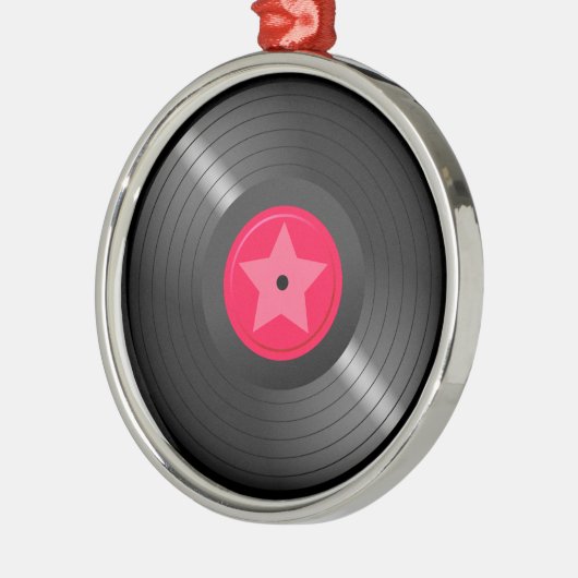 LP-record Metalen Ornament (Links)