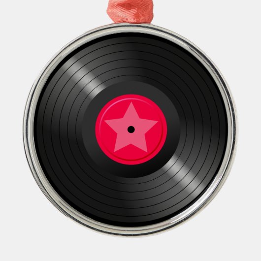 LP-record Metalen Ornament (Voorkant)