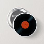 LP RECORD-toets Ronde Button 5,7 Cm (Voorkant /achterkant)