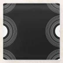 Lp vinyl op zwart