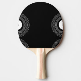 Lp vinyl op zwart tafeltennisbatje