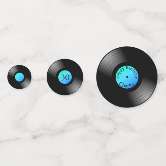 LP Vinyl Record Gepersonaliseerde Confetti (Achterkanten)