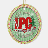 LPC CHRISTMAS Licensed Professional Counselor Keramisch Ornament (Links)
