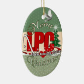 LPC CHRISTMAS Licensed Professional Counselor Keramisch Ornament (Rechts)