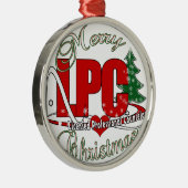 LPC CHRISTMAS Licensed Professional Counselor Metalen Ornament (Rechts)