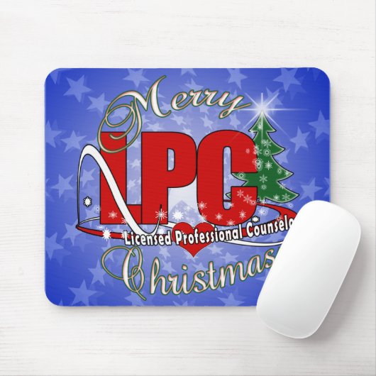 LPC CHRISTMAS Licensed Professional Counselor Muismat (Met muis)