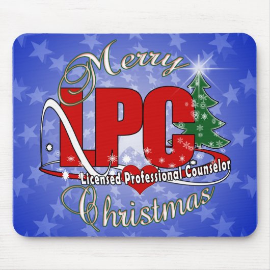 LPC CHRISTMAS Licensed Professional Counselor Muismat (Voorkant)