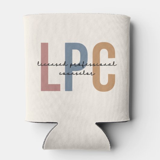 LPC Licensed Professional Counselor Blikjeskoeler (Achterkant)