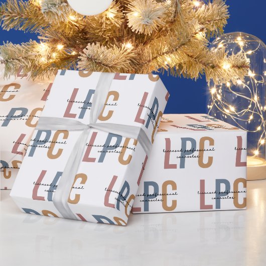 LPC Licensed Professional Counselor Cadeaupapier (Feestdagen)