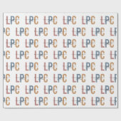 LPC Licensed Professional Counselor Cadeaupapier (Vlak)