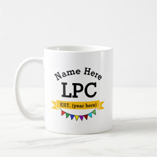 LPC Licensed Professional Counselor Gepersonalisee Koffiemok