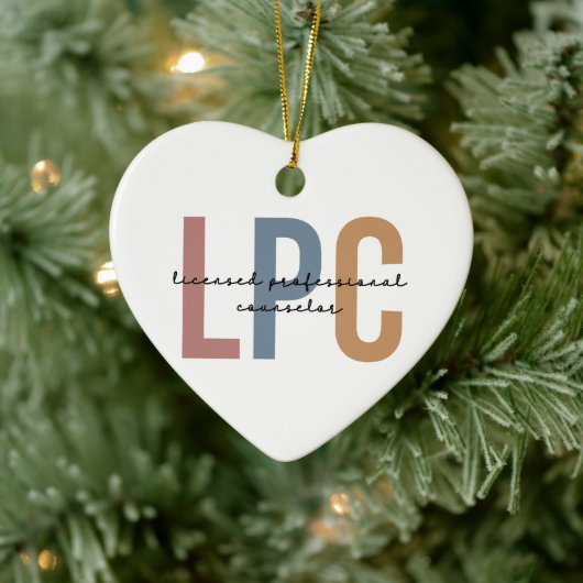 LPC Licensed Professional Counselor Keramisch Ornament (Boom)