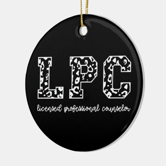 LPC Licensed Professional Counselor Leopard Print Keramisch Ornament (Links)