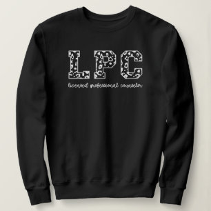 LPC Licensed Professional Counselor Leopard Print Trui