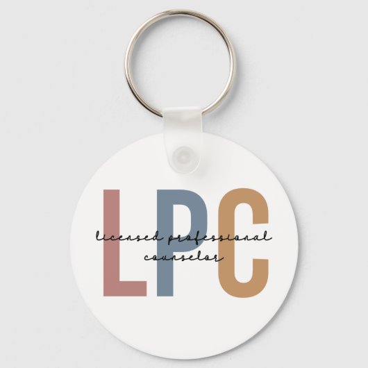 LPC Licensed Professional Counselor Sleutelhanger (Voorkant)