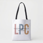 LPC Licensed Professional Counselor Tote Bag (Voorkant)