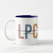 LPC Licensed Professional Counselor Tweekleurige Koffiemok (Links)