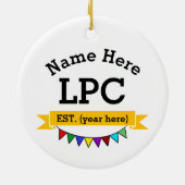 LPC Ornament Erkend Professionele Counselor Cadeau (Achterkant)