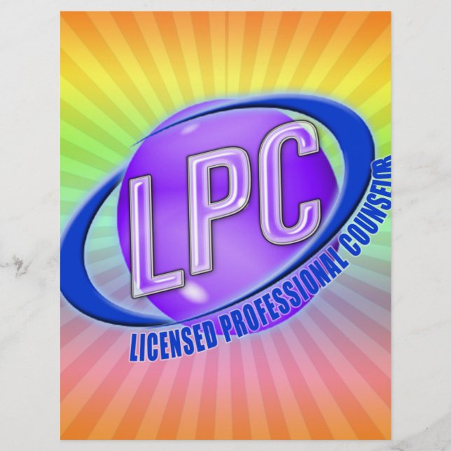 LPC SWOOSH LOGO LICENSED PROFESSIONAL COUNSELOR (Voorkant)