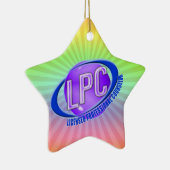 LPC SWOOSH LOGO LICENSED PROFESSIONAL COUNSELOR KERAMISCH ORNAMENT (Rechts)