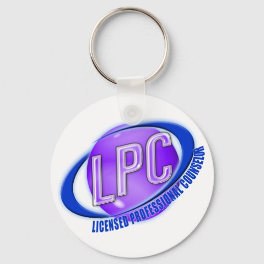 LPC SWOOSH LOGO LICENSED PROFESSIONAL COUNSELOR SLEUTELHANGER (Voorkant)