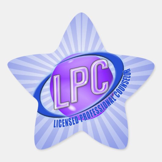 LPC SWOOSH LOGO LICENSED PROFESSIONAL COUNSELOR STER STICKER (Voorkant)