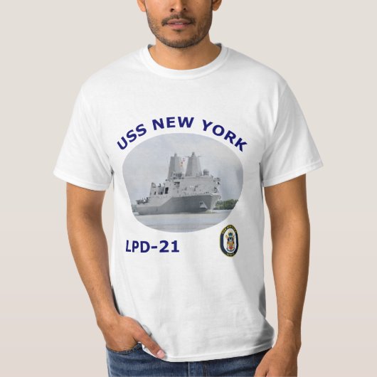 LPD 21 USS New York Photo T Shirt (Voorkant)