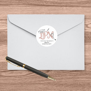 LPN afstudeerfeest dank u voor stickers