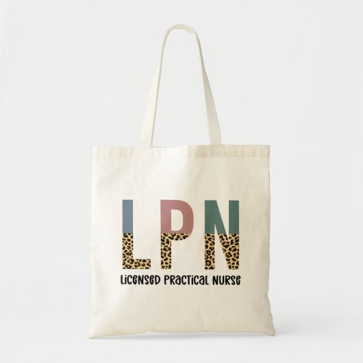 LPN-Afstuderen met LPN-vergunning - Praktijkzacht  Tote Bag (Voorkant)