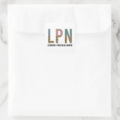 LPN-Afstuderen met LPN-vergunning - Praktijkzacht Vierkante Sticker (Tas)
