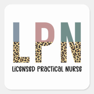 LPN-Afstuderen met LPN-vergunning - Praktijkzacht Vierkante Sticker